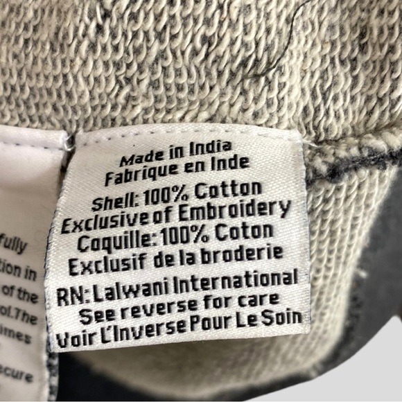 Hemant & Nandita Grey Sweatshirt with Crystal Jewel Embellishments - Picture 6 of 7